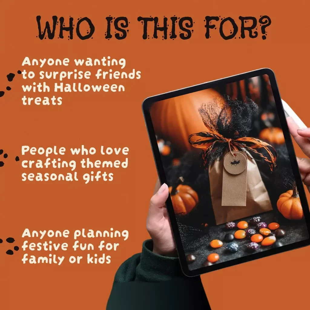 Spooky Basket Ideas Checklist | Halloween Gift Basket Inspiration | Digital Download
