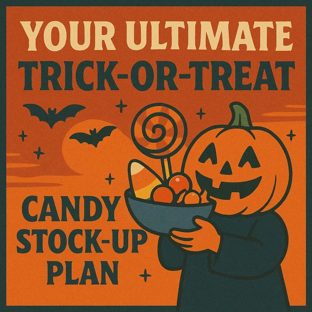 Sweet Strategy: Your Ultimate Trick-Or-Treat Candy Stock-Up Plan | Halloween eBook | Digital Download Candy Guide | Stress-Free Trick-Or-Treat Candy Stock-Up Plan