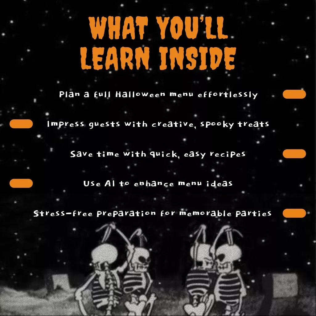 Creepy Bites & Chilling Treats eBook – Halloween Recipes, Spooky Desserts, Creepy Appetizers & Party Planning Guide for Kids and Adults