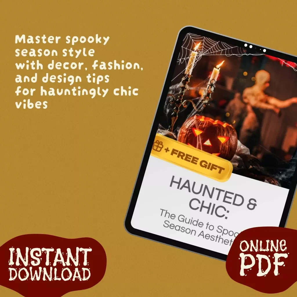 Haunted & Chic: The Guide to Spooky Season Aesthetic | Digital Download eBook for Home Decor, Fashion, & Seasonal Style Inspiration