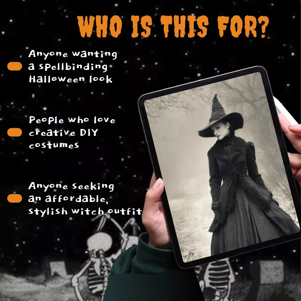 Spellbinding DIY Witch Costume Checklist | Printable Witch Costume Checklist for DIYers | Halloween Costume Planning Guide (Digital Download)