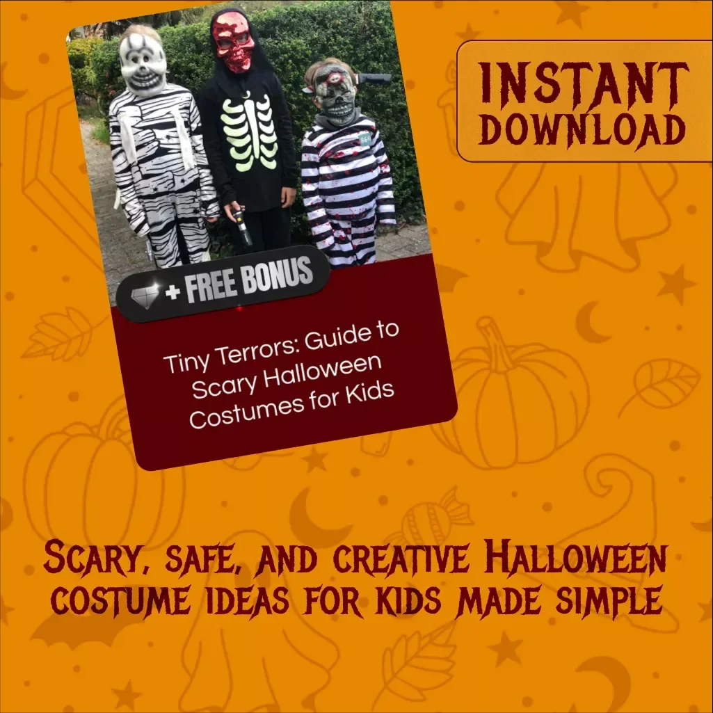 Tiny Terrors: Guide to Scary Halloween Costumes for Kids | Digital Download eBook | DIY, Pop Culture & Classic Monster Ideas | Safe & Age-Appropriate Scary Costumes
