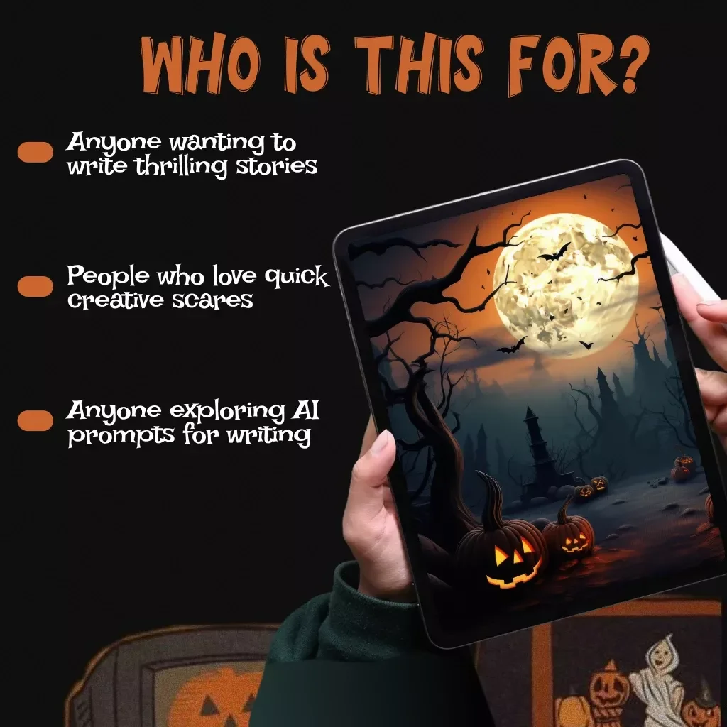 Spine-Chilling Tales in Minutes | Guide for Writing Short Scary Stories | Digital Download eBook for Horror Lovers & Writers