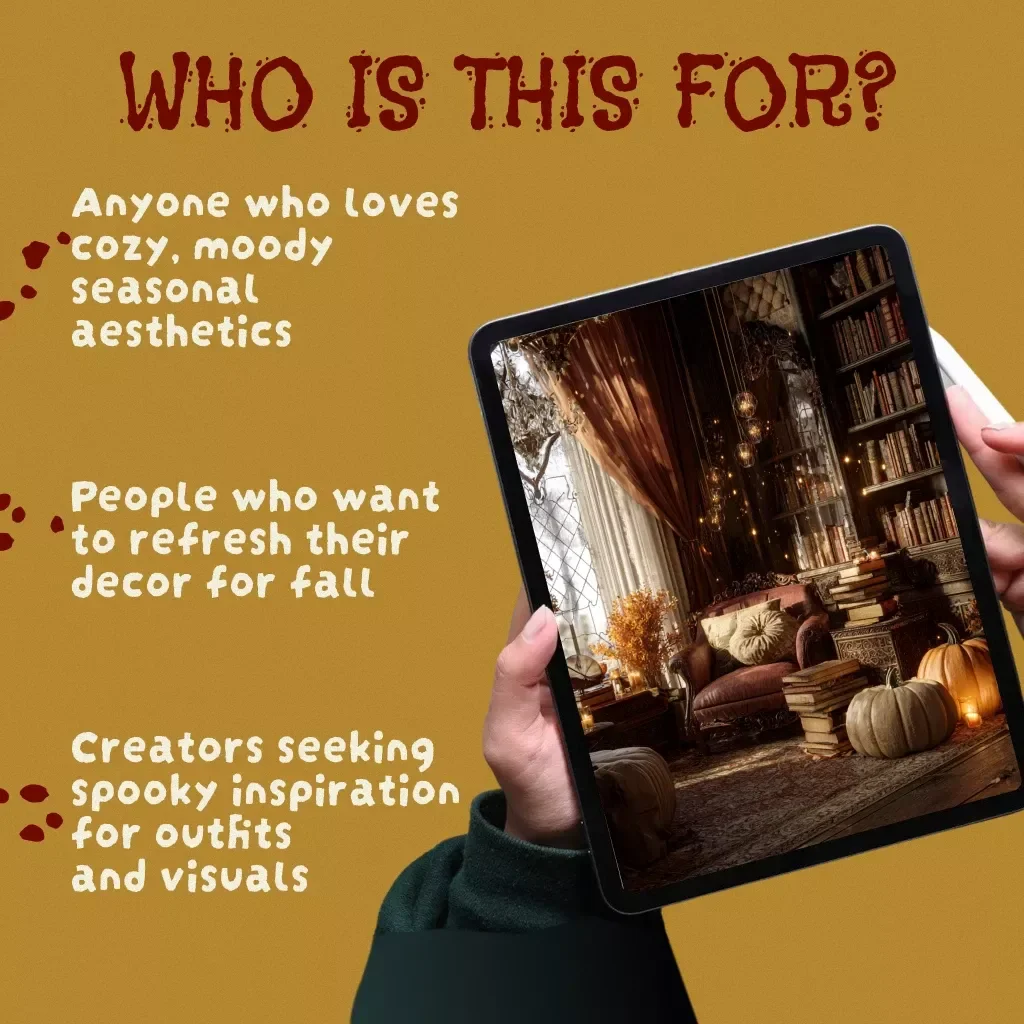 Haunted & Chic: The Guide to Spooky Season Aesthetic | Digital Download eBook for Home Decor, Fashion, & Seasonal Style Inspiration