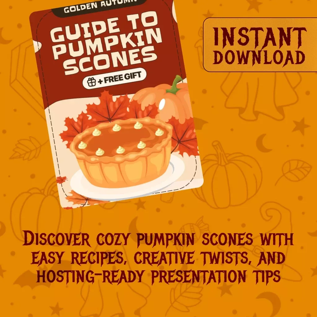 Golden Autumn: Guide to Pumpkin Scones | Cozy Fall Baking eBook | Pumpkin Scone Recipe Digital Download