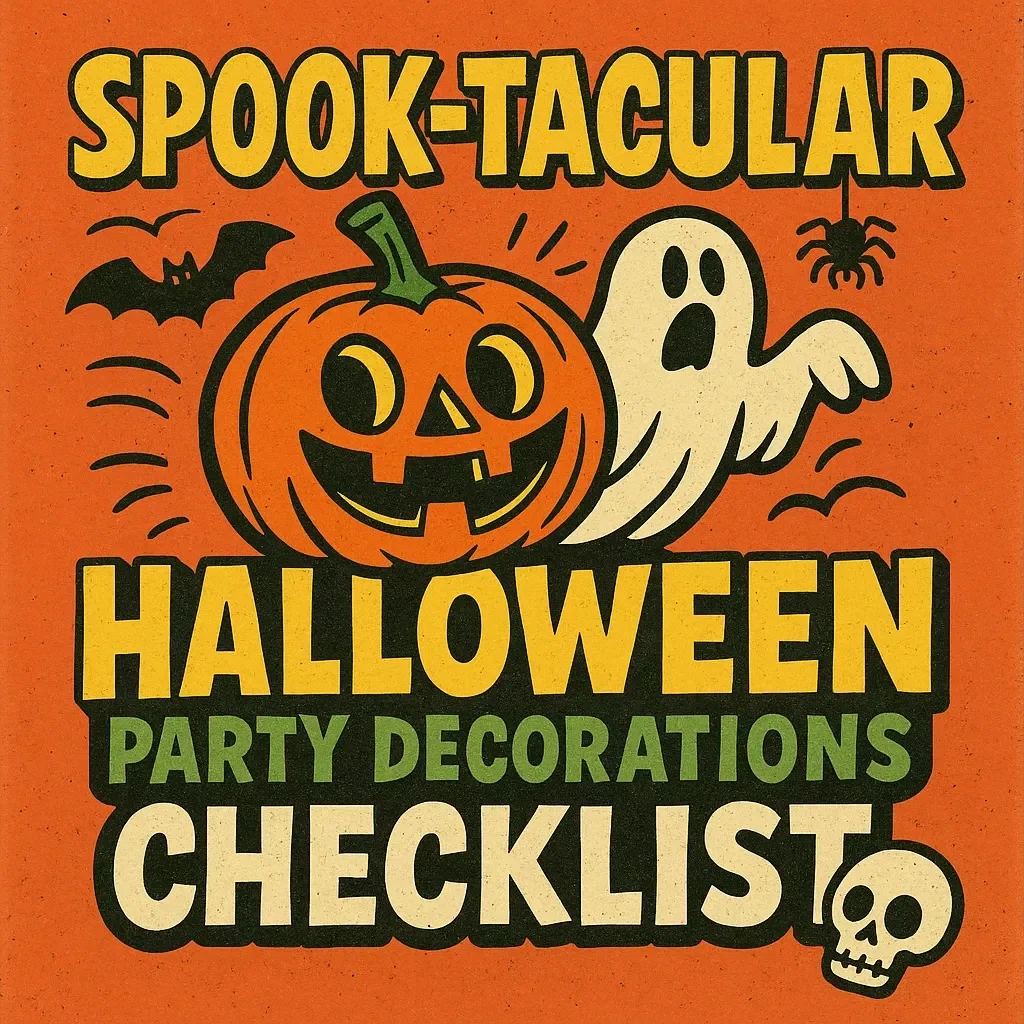 Spook-tacular Halloween Party Decorations Checklist | Ultimate Printable Guide for DIY Haunted Celebrations