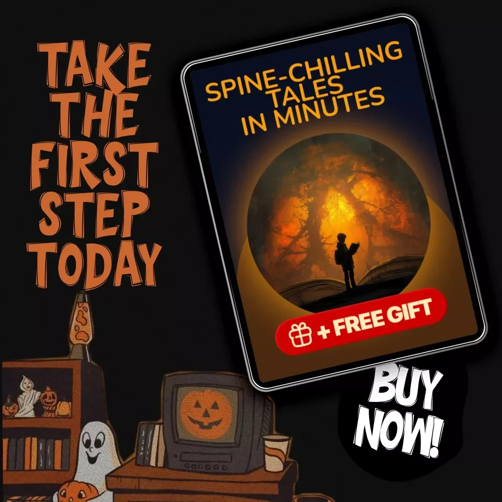 Spine-Chilling Tales in Minutes | Guide for Writing Short Scary Stories | Digital Download eBook for Horror Lovers & Writers