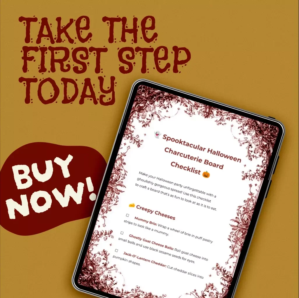 Spooktacular Halloween Charcuterie Board Checklist | Digital Download Guide, eBook & Printable Party Planner