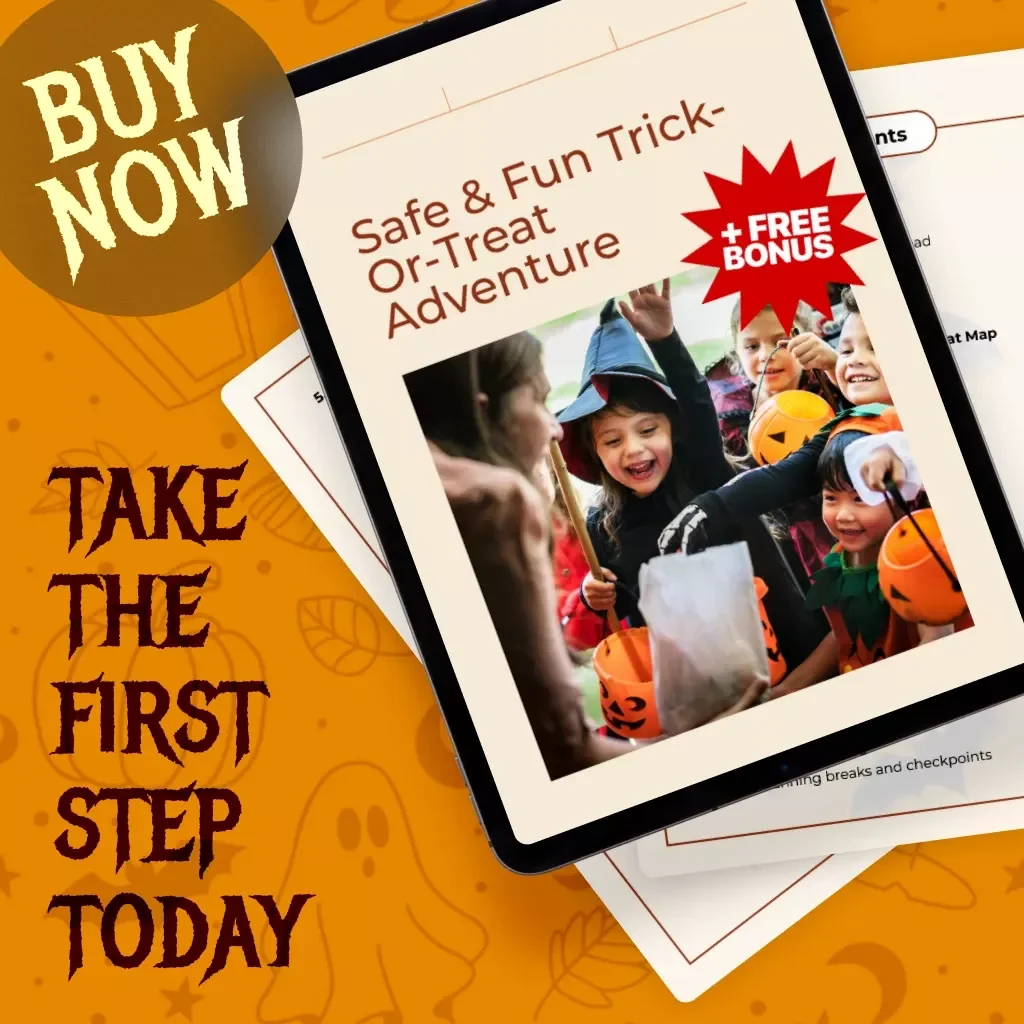 Safe & Fun Trick-Or-Treat Adventure | Halloween Ebook | How to Create a Trick-Or-Treat Safety Route List for Families