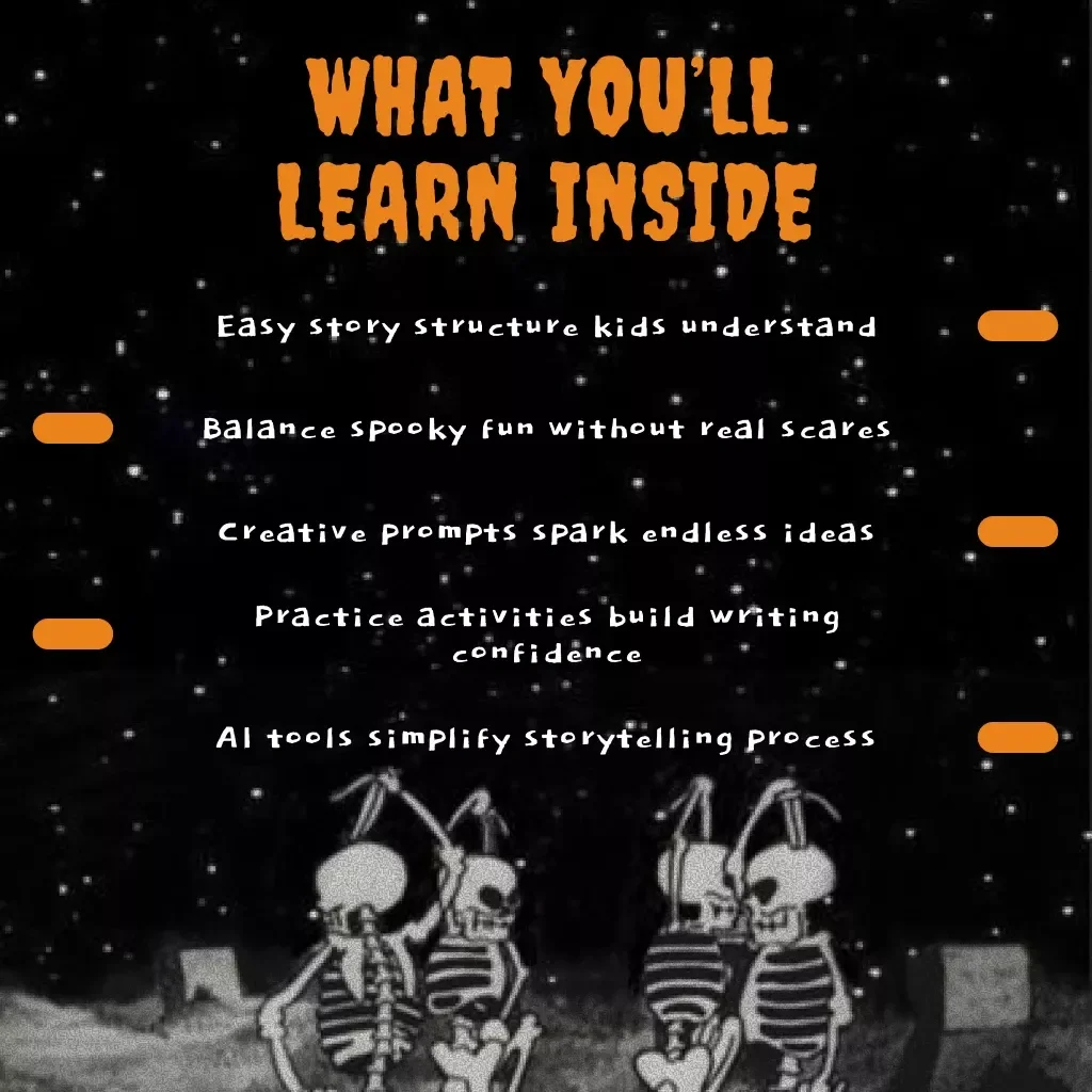 A Fun Guide to Writing Spooky Stories for Kids | How to Write a Spooky Story for Kids Digital Download eBook