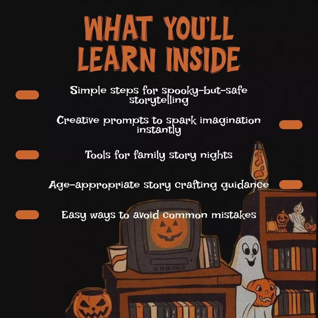 Spooky Stories for Little Ghouls | Kid Friendly Spooky Stories Guide for Fun Family Nights, Halloween Reading & Creative Storytelling