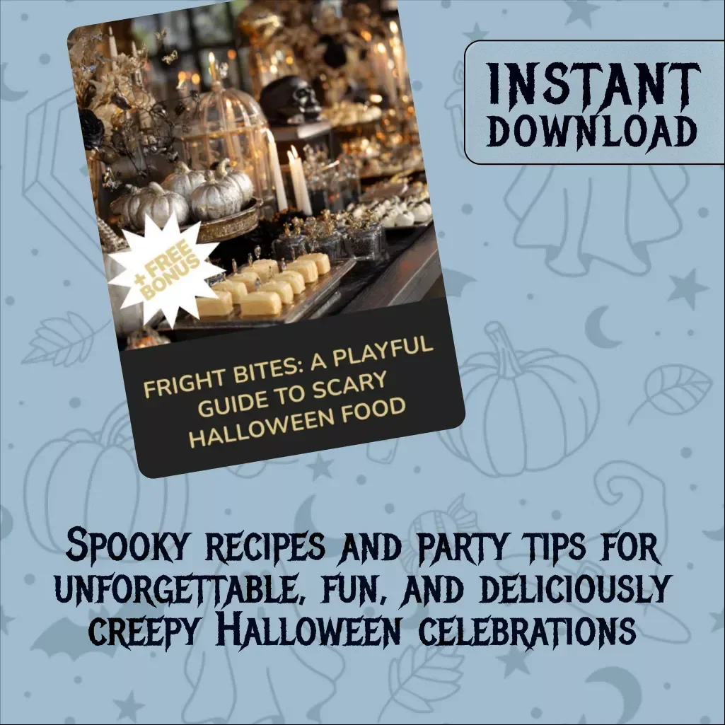 Fright Bites: A Playful Guide to Scary Halloween Food | Halloween eBook | Spooky Recipes, Creepy Party Snacks, Haunted Drinks & Dessert Ideas | Digital Download
