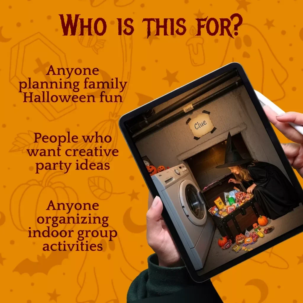 The Guide to Indoor Halloween Scavenger Hunts | Fun DIY How to Do Indoor Halloween Scavenger Hunts for Kids, Families, and Parties | Digital Download eBook & Checklist
