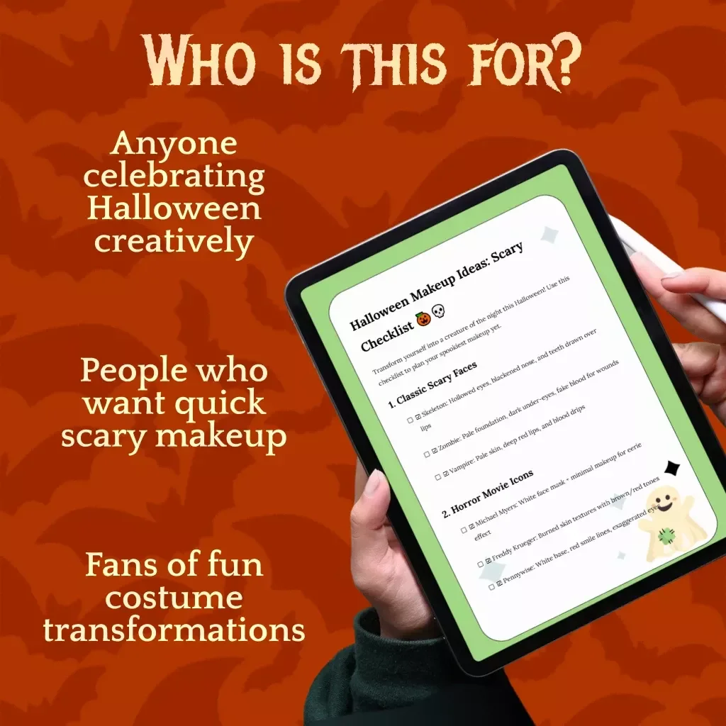 Halloween Makeup Ideas: Scary Checklist – Ultimate Guide for Creepy Looks, Horror Movie Icons & Blood Effects