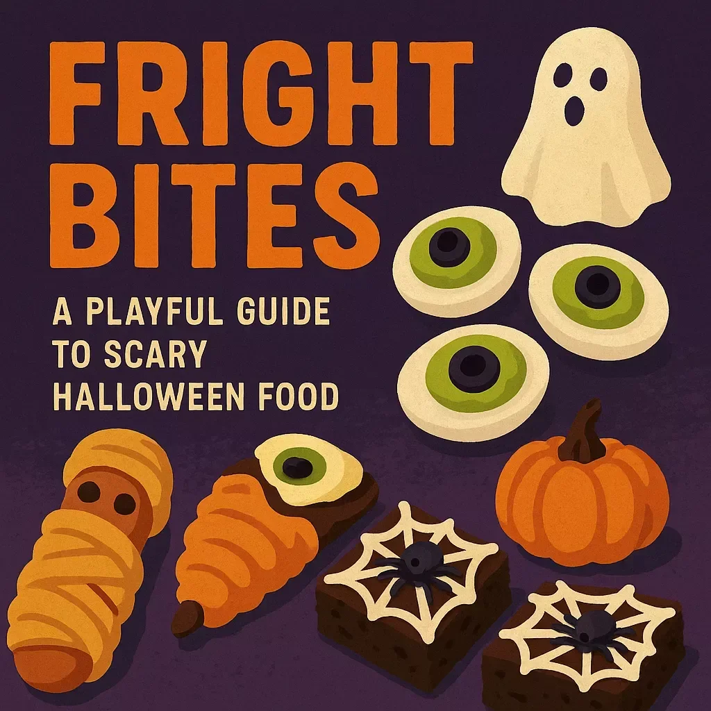 Fright Bites: A Playful Guide to Scary Halloween Food | Halloween eBook | Spooky Recipes, Creepy Party Snacks, Haunted Drinks & Dessert Ideas | Digital Download