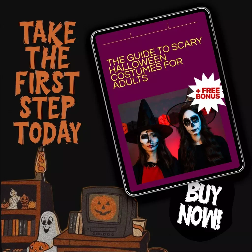 The Guide to Scary Halloween Costumes for Adults | Digital Download eBook, Horror Costume Ideas, DIY Halloween Checklist & AI Inspiration