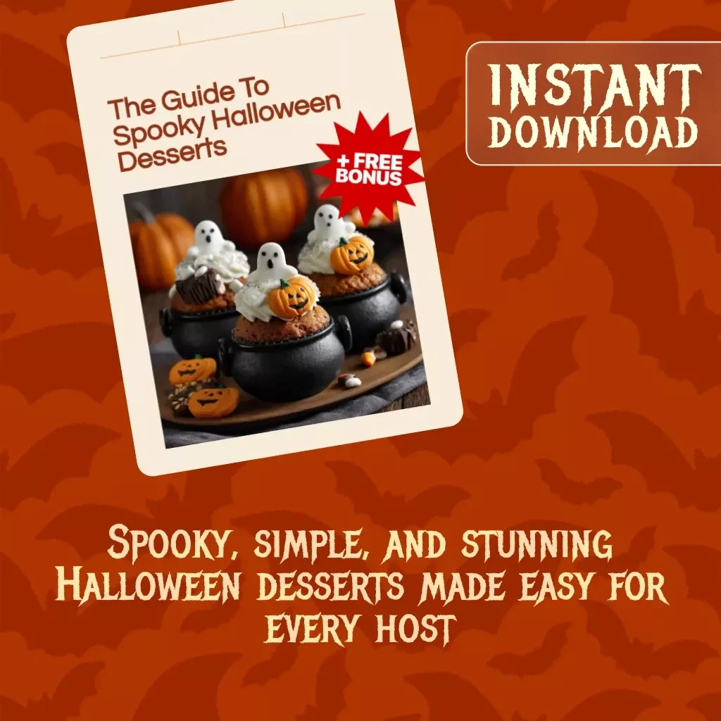 The Guide to Spooky Halloween Desserts | Digital Download eBook for DIY Halloween Treats, Creepy Cakes, Cupcakes, Pies, & Party Ideas