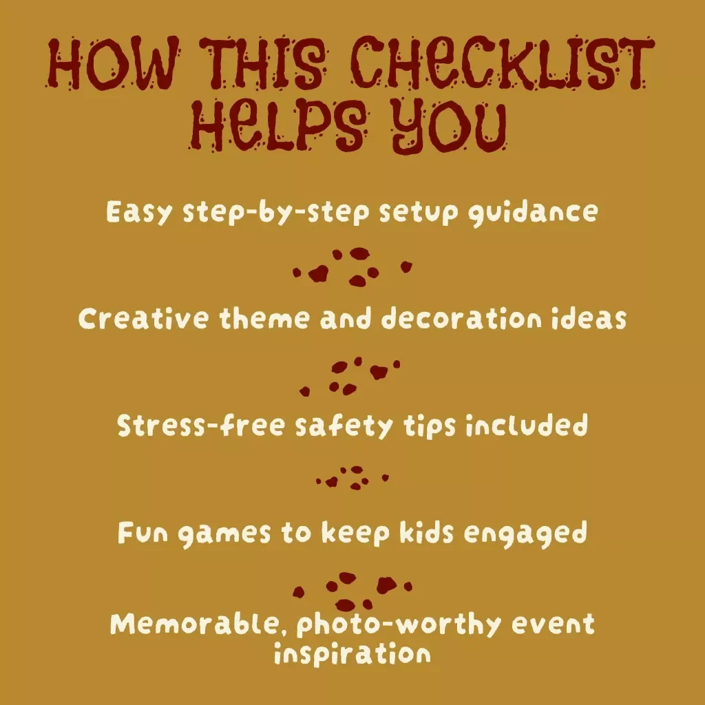 Spooky Trunk-or-Treat Checklist | Printable Digital Halloween Party Planning Guide with Spooky Trunk or Treat Ideas