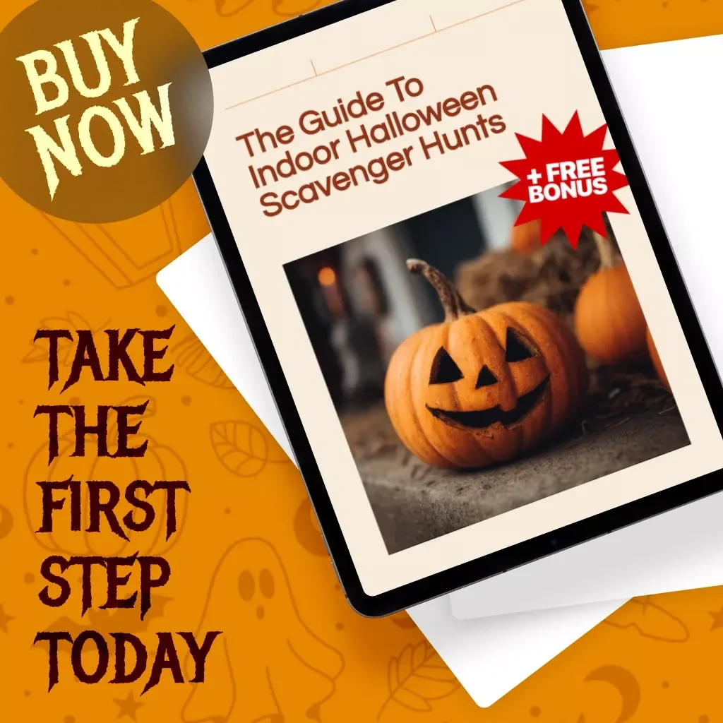The Guide to Indoor Halloween Scavenger Hunts | Fun DIY How to Do Indoor Halloween Scavenger Hunts for Kids, Families, and Parties | Digital Download eBook & Checklist