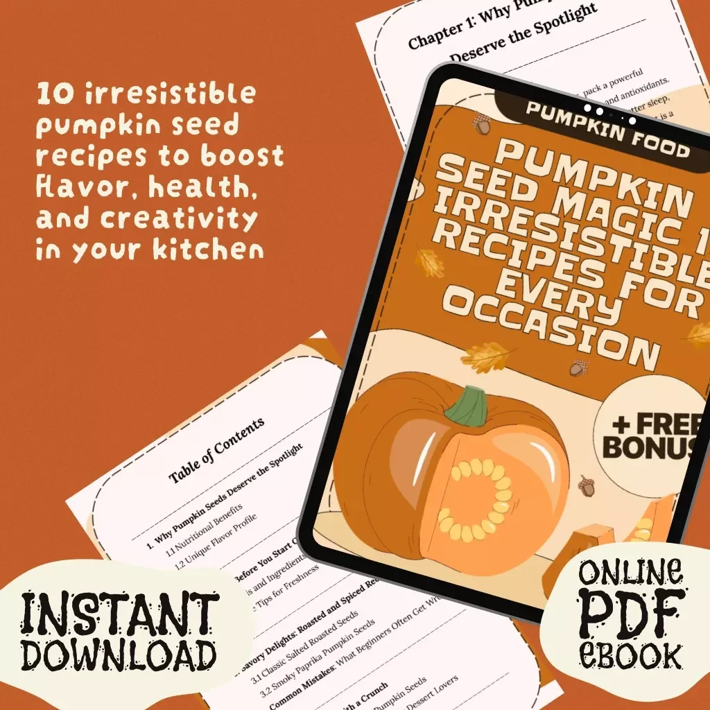 Pumpkin Seed Magic 10 Irresistible Recipes for Every Occasion | 10 Best Pumpkin Seed Recipes eBook Guide