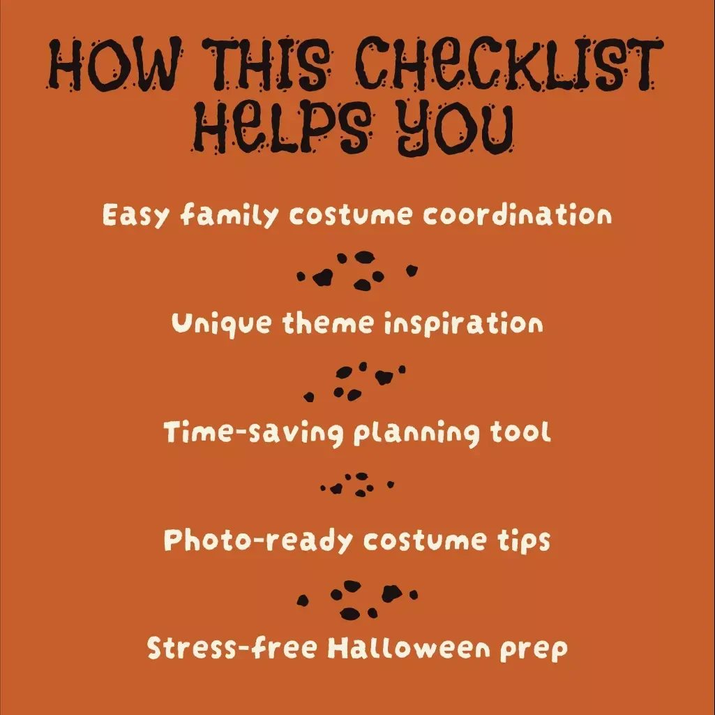 Spook-tacular Checklist: Scary Family Halloween Costumes! | Digital Download Halloween Guide, eBook & Printable Planning List for Families