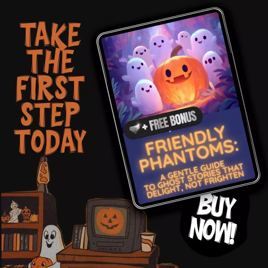 Friendly Phantoms: A Gentle Guide to Ghost Stories That Delight, Not Frighten – Learn to Craft Ghost Stories That Aren’t Too Scary, Fun & Whimsical Digital Guide