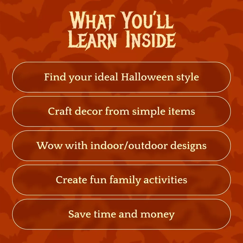 Home Haunts and Spooky Styles That Wow | Halloween Decorations Guide eBook for DIY Indoor & Outdoor Décor Ideas