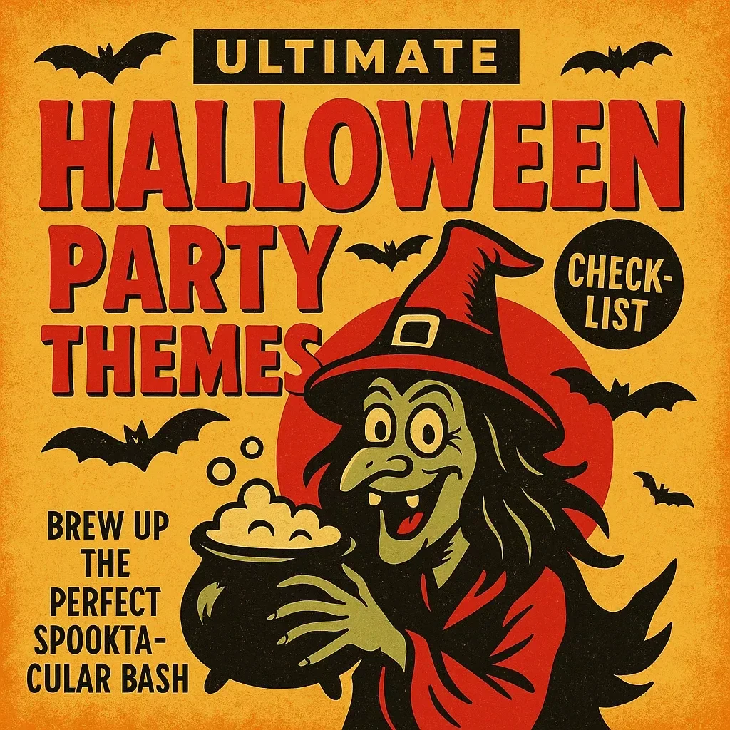 Ultimate Halloween Party Themes Checklist: Brew Up the Perfect Spooktacular Bash | Halloween Party Themes Digital Download, Party Planning Guide, Printable Checklist for Hosting