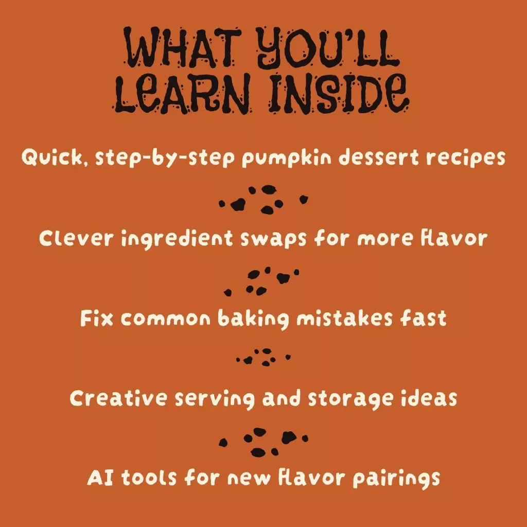 Sweet Pumpkin Delights | Cozy Fall eBook with Pumpkin Dessert Recipes, No-Bake & Baked Pumpkin Treat Ideas, Seasonal Sweets Guide for Home Bakers