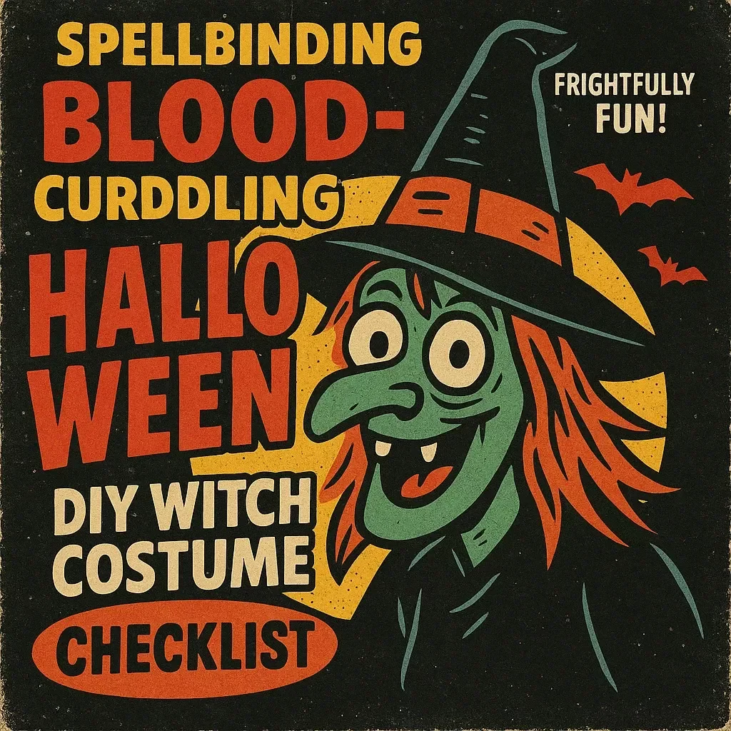 Spellbinding DIY Witch Costume Checklist | Printable Witch Costume Checklist for DIYers | Halloween Costume Planning Guide (Digital Download)