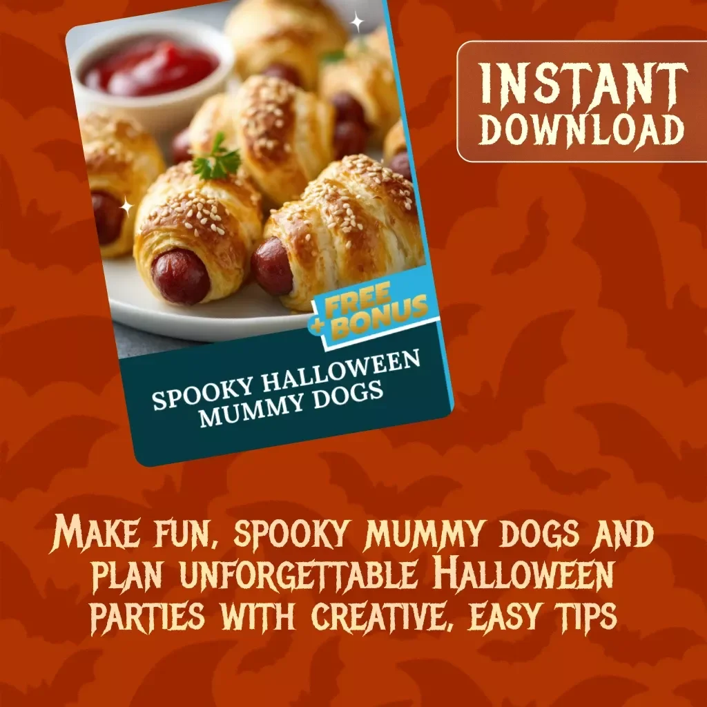 Spooky Halloween Mummy Dogs | DIY Recipe Guide for Easy Halloween Party Snacks & Creative Themed Ideas