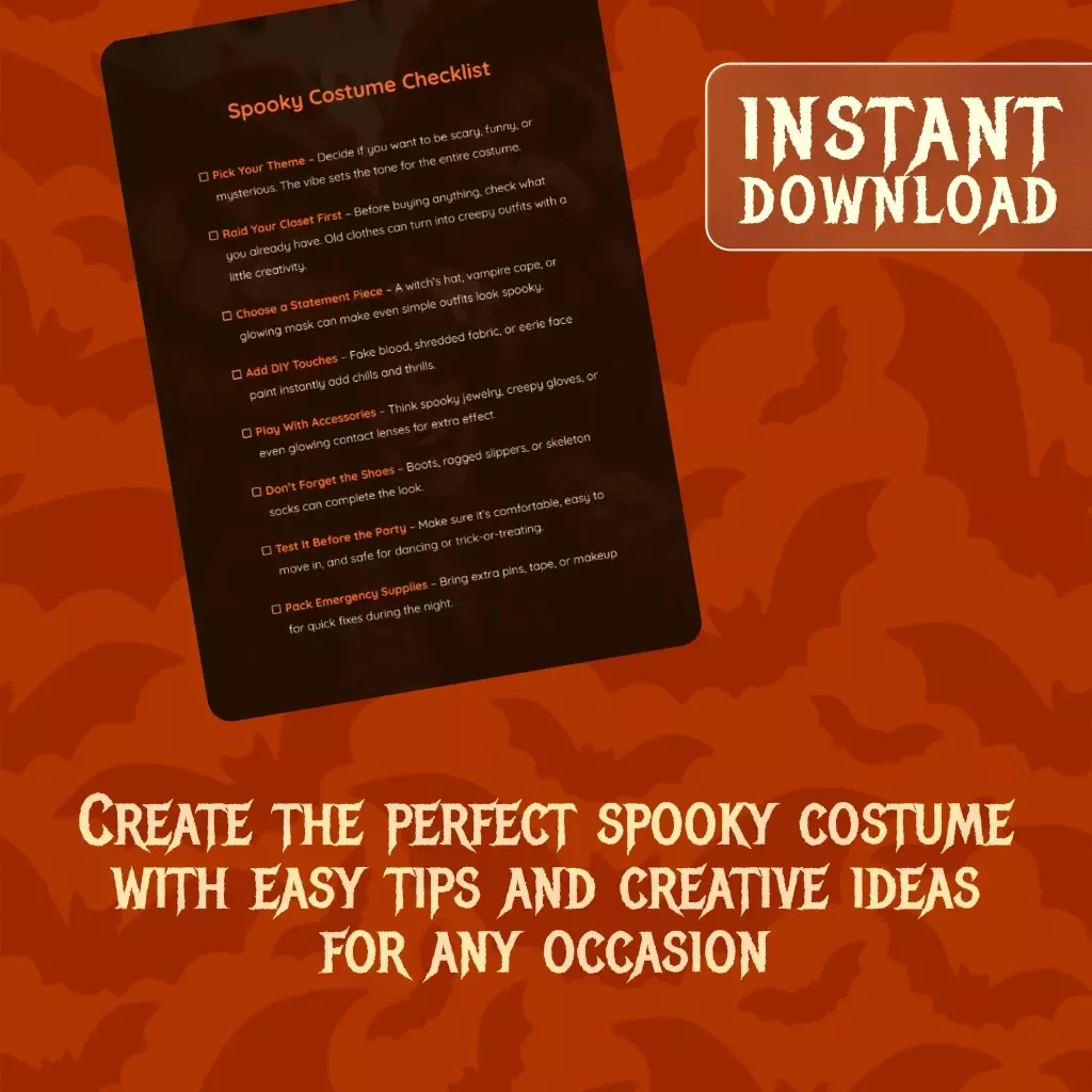 Spooky Costume Checklist – The Ultimate Guide to Creepy and Creative Halloween Costume Ideas