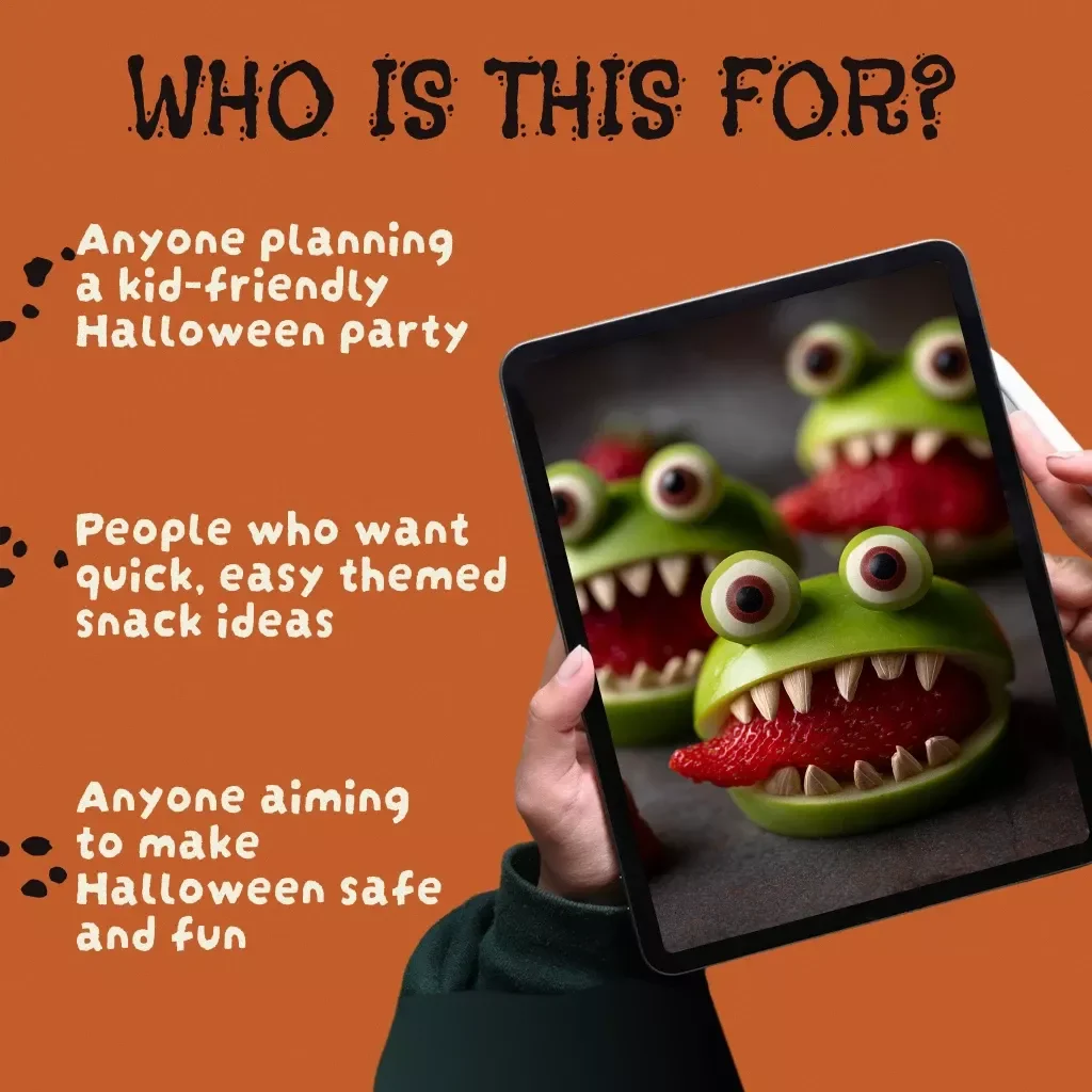 Creepy & Cute: Halloween Snacks for Kids Checklist | Easy Halloween Snacks for Adults & Kids | Printable Digital Download