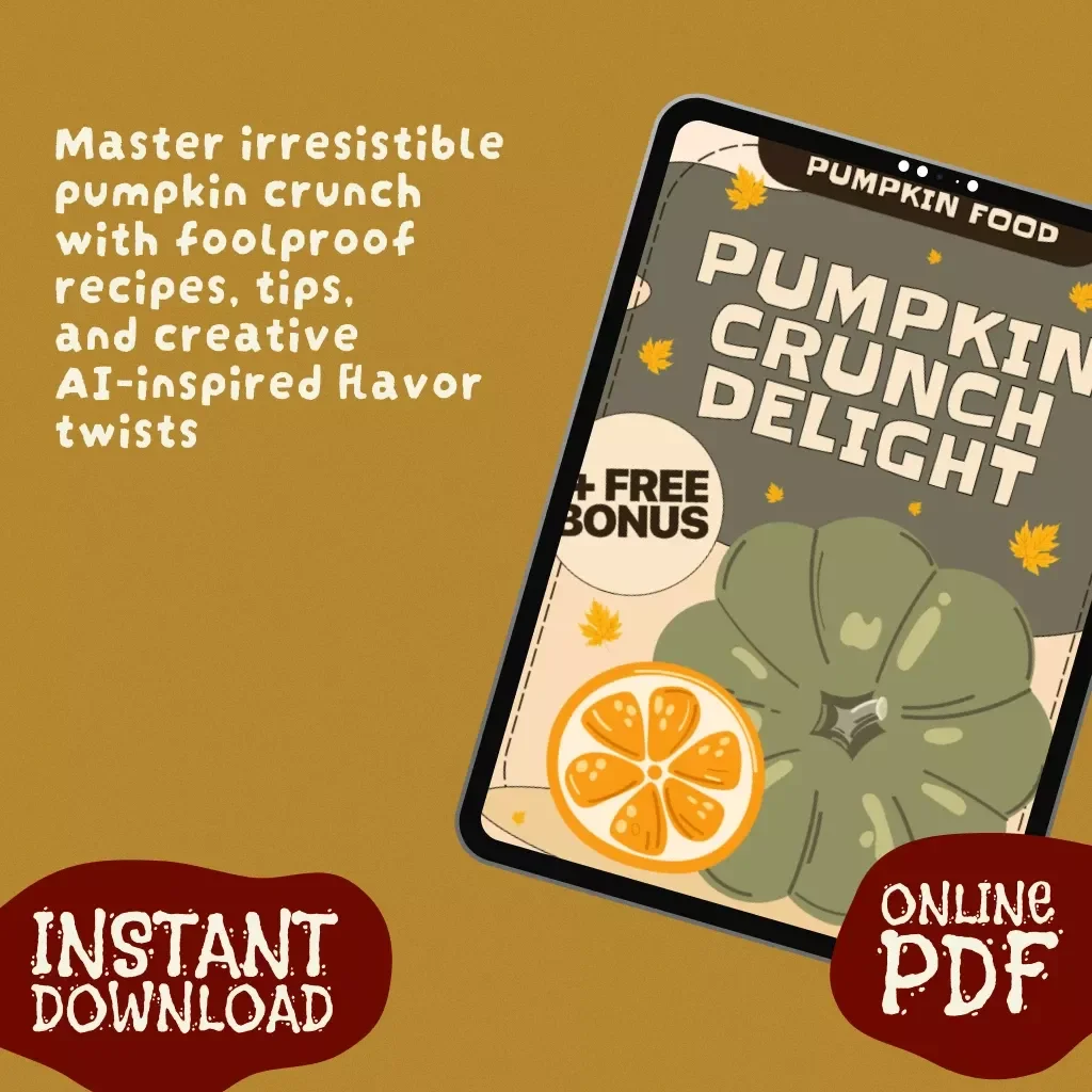 Pumpkin Crunch Delight | Cozy Fall Dessert Guide | Easy Pumpkin Crunch Recipe eBook for Home Bakers