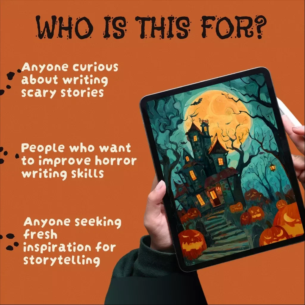 Fright Night Tales | Scary Stories eBook | Horror Writing Guide, Digital Download for Aspiring Authors, Writers & Storytellers