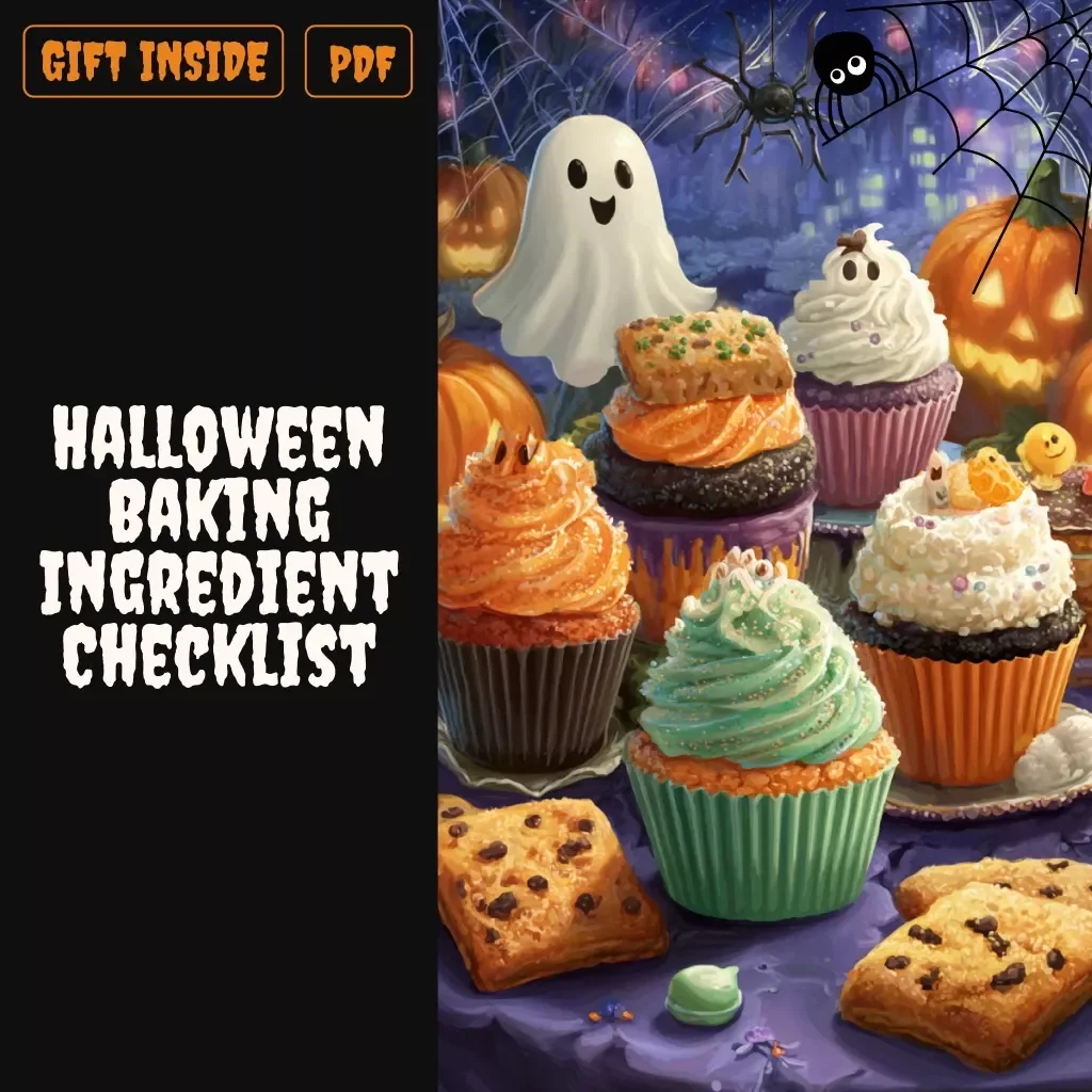 Spooktacular Halloween Baking Ingredient Checklist | Digital Download Guide | How to Build a Halloween Baking Ingredient Checklist for Festive Treats