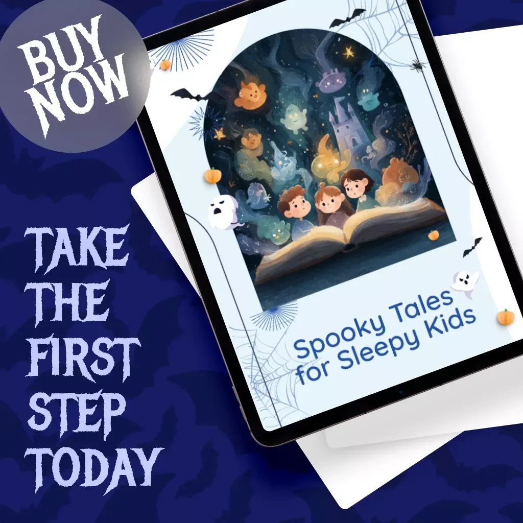 Spooky Tales for Sleepy Kids | Digital Guide of Spooky Bedtime Stories for Kids, Fun AI Prompts & Creative Extras