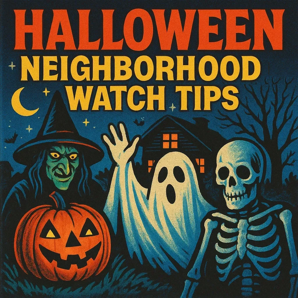Halloween Neighborhood Watch Tips | Safety Guide for Families, Communities & Patrol Planning | Digital Download eBook