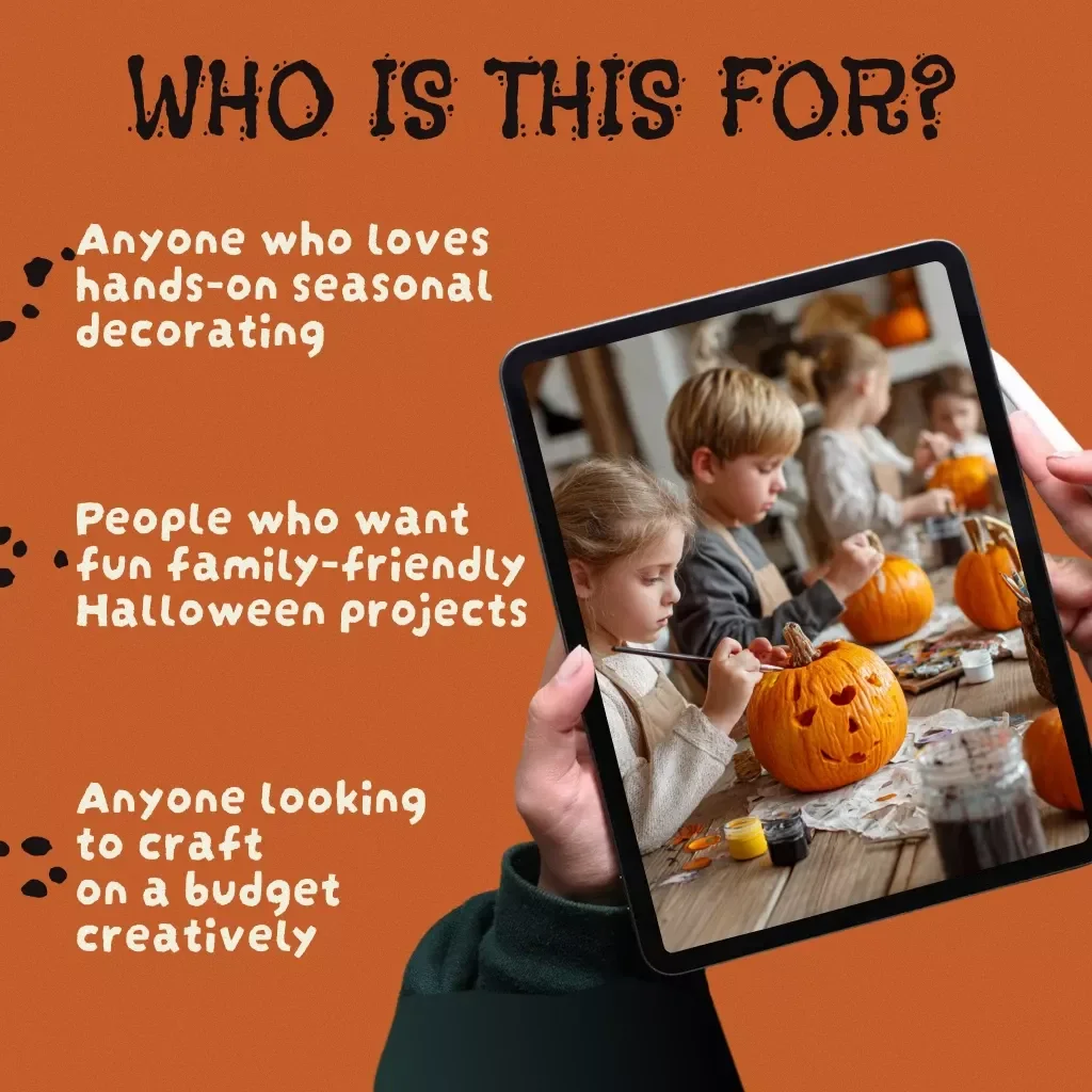 Halloween Craft Blast: Your Friendly Creative Checklist | Digital Download for Kids & Adults | Halloween Craft Ideas, DIY Décor, Party Projects & More
