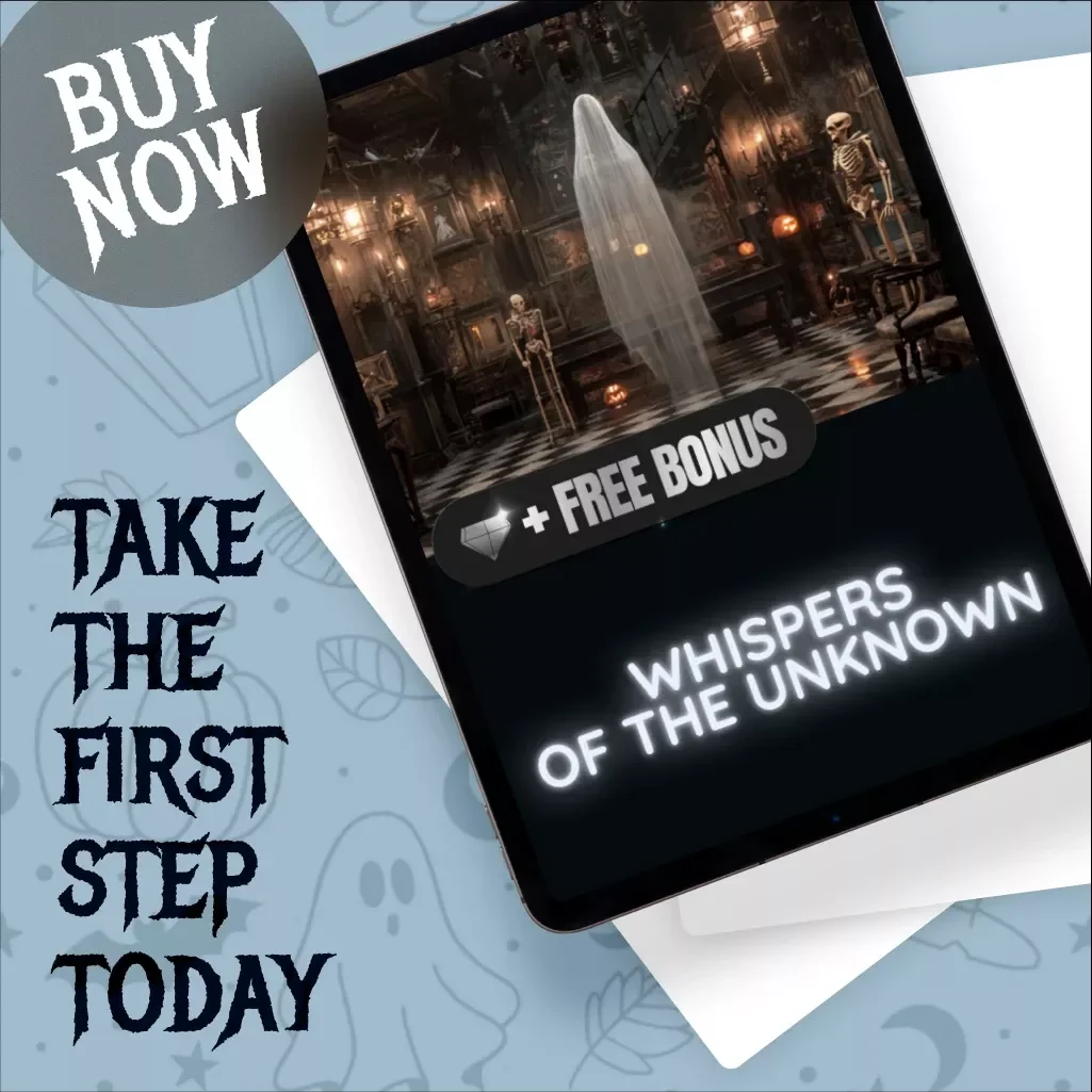 Whispers of the Unknown | Scary Ghost Stories Writing Guide, Digital Download eBook & Creative Prompts for Haunted Tales