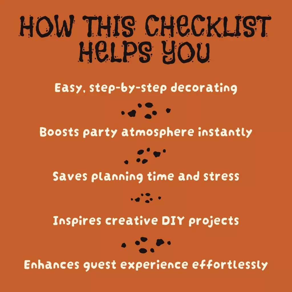Spook-tacular Halloween Party Decorations Checklist | Ultimate Printable Guide for DIY Haunted Celebrations