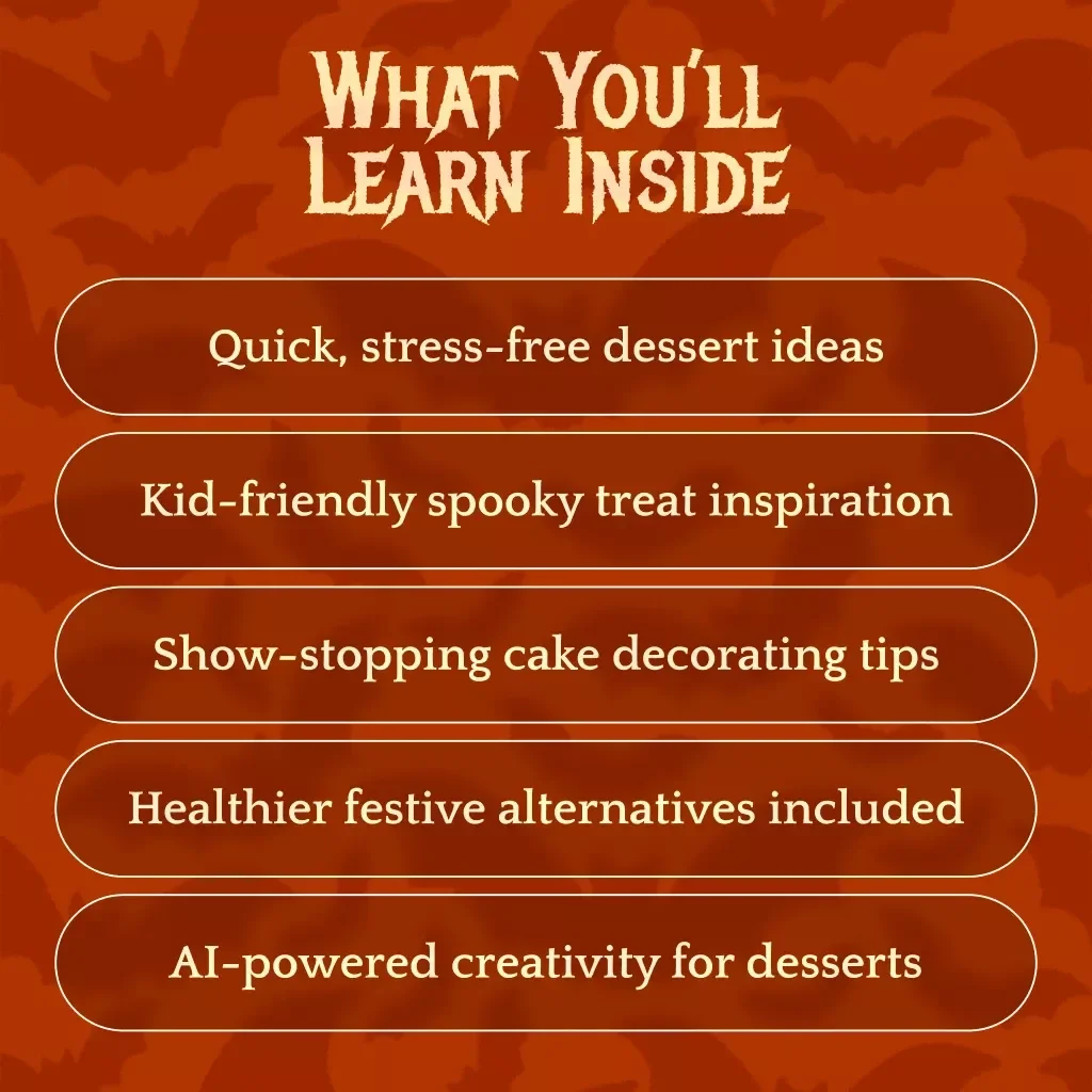 The Guide to Spooky Halloween Desserts | Digital Download eBook for DIY Halloween Treats, Creepy Cakes, Cupcakes, Pies, & Party Ideas