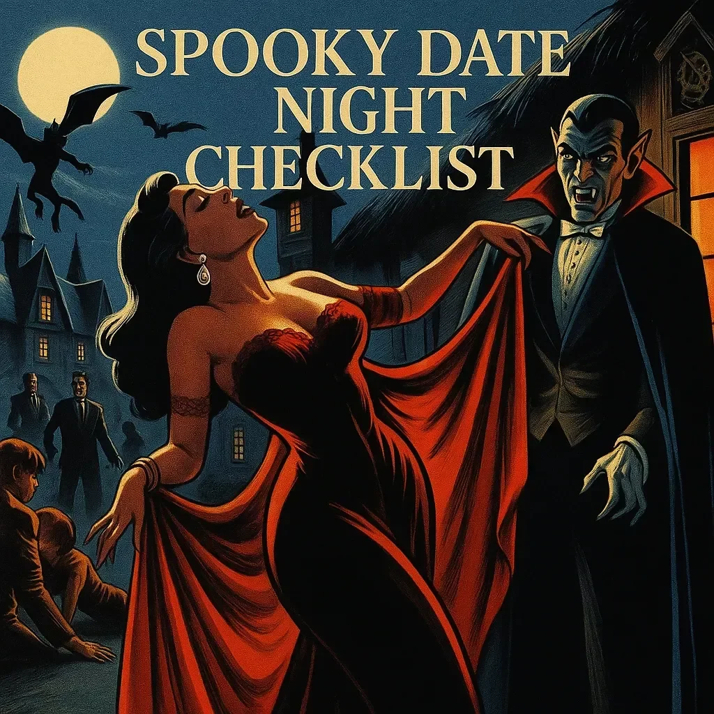 Spooky Date Night Checklist - The Ultimate Halloween Date Planner for Couples - Digital Download Guide