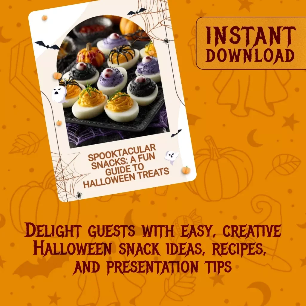 Spooktacular Snacks: A Fun Guide to Halloween Treats | Halloween Snacks eBook for Parties, Kids, and DIY Spooky Food Ideas