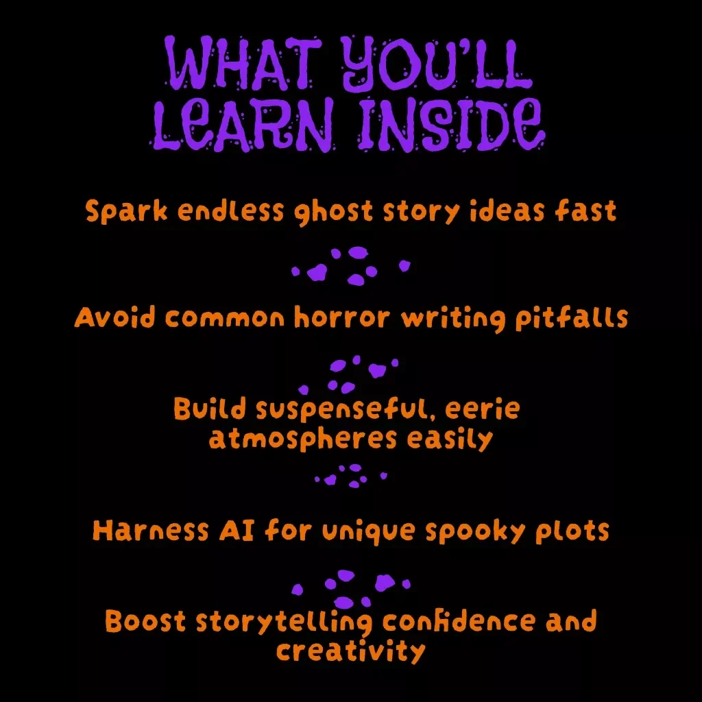 Haunting Tales: Scary Ghost Story Ideas | eBook for Writers, Storytellers & Creators | Digital Download Writing Guide