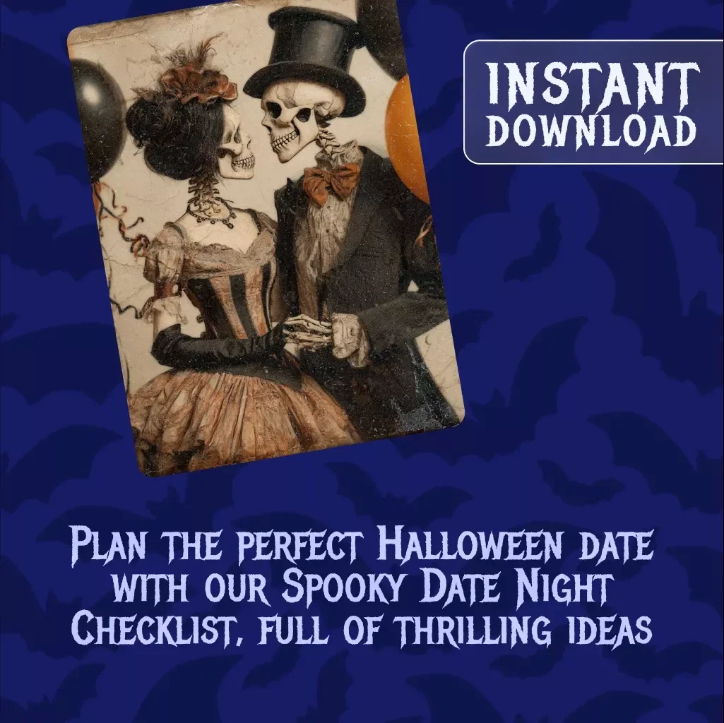 Spooky Date Night Checklist - The Ultimate Halloween Date Planner for Couples - Digital Download Guide