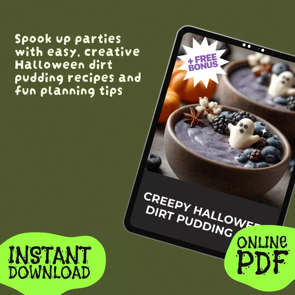 Creepy Halloween Dirt Pudding Fun | Spooky Party Dessert Guide, Step-by-Step eBook, Creative Twists & AI Party Planning Tips