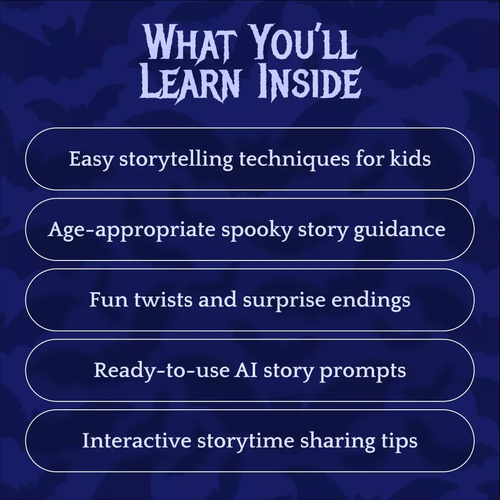 Spooky Tales for Little Adventurers | Digital Guide for Parents & Teachers | Kids’ Scary Storytelling eBook, Story Prompts & Safe Halloween Fun