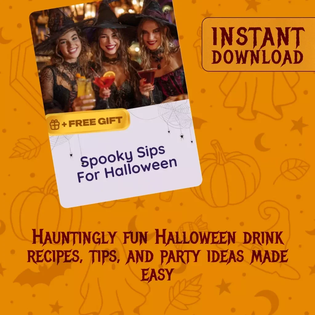 Spooky Sips for Halloween | Digital eBook of Spooky Halloween Drinks, Cocktails, and Mocktails Guide