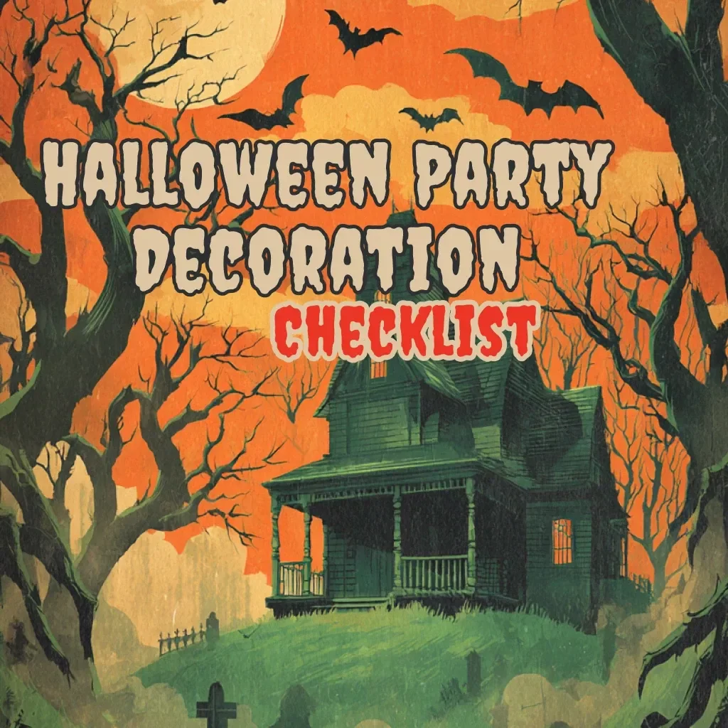 Hauntingly Beautiful Halloween Party Decoration Checklist | Digital Download eBook, Halloween Decor Guide, Spooky Party Planning PDF